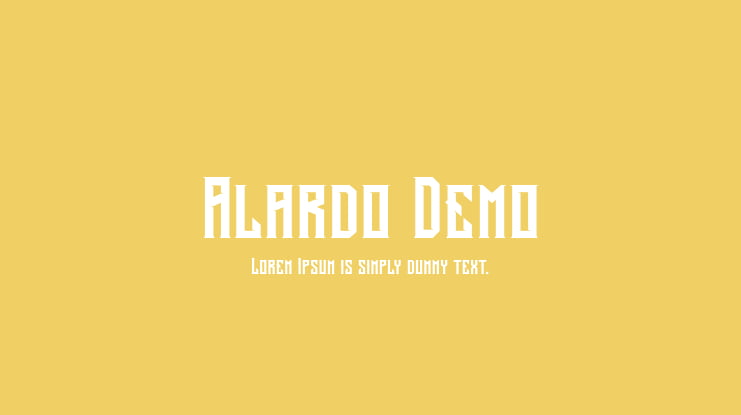 Alardo Demo Font Family