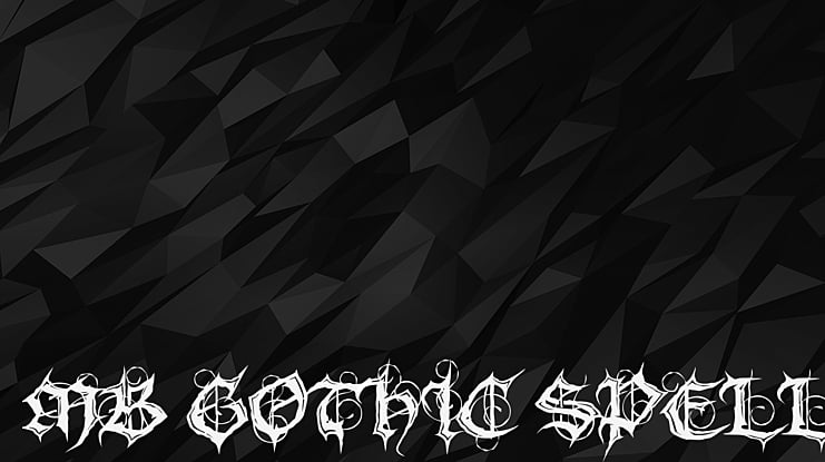 MB Gothic Spell Font