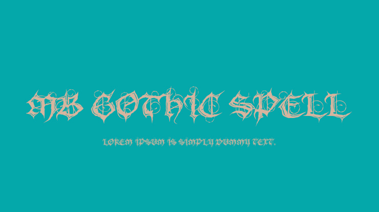 MB Gothic Spell Font