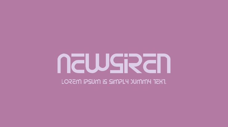 Newsiren Font