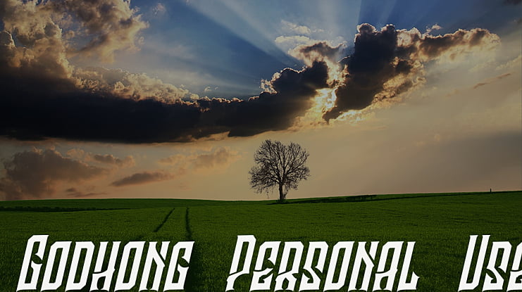Godhong Personal Use Font