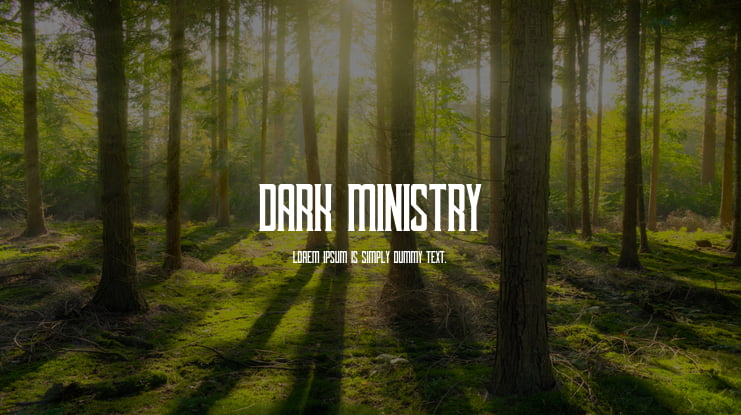 Dark Ministry Font