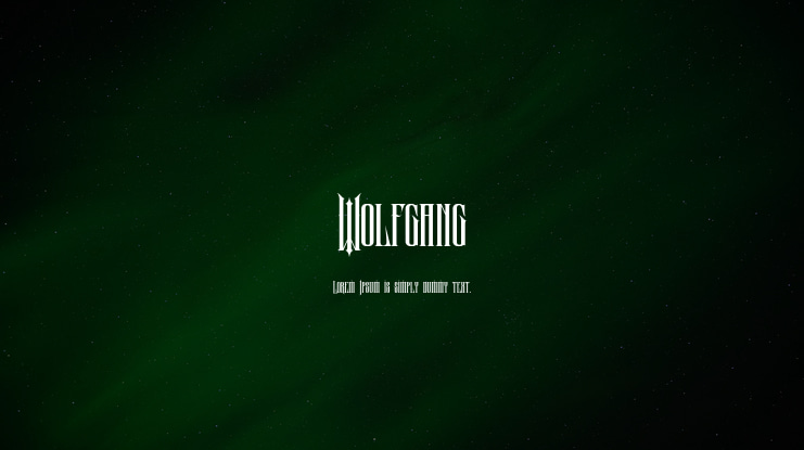 Wolfgang Font