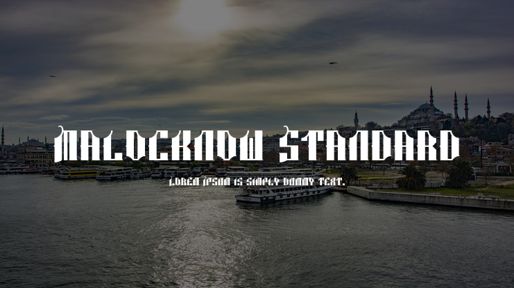 Malocknow Standard Font