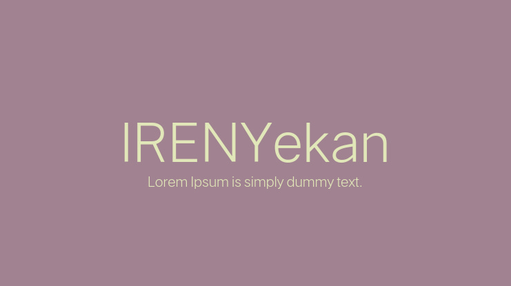 IRENYekan Font