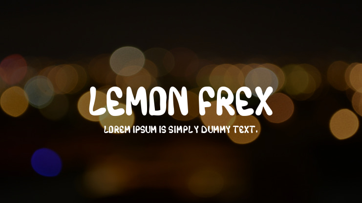 LEMON FREX Font