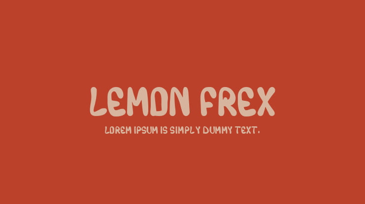 LEMON FREX Font
