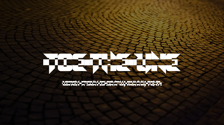 Toe the Line Font