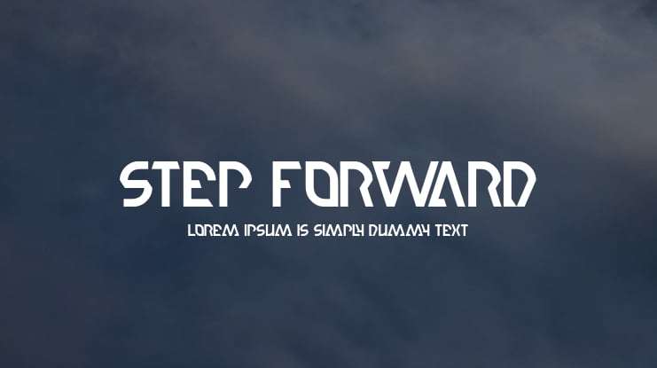 step forward Font