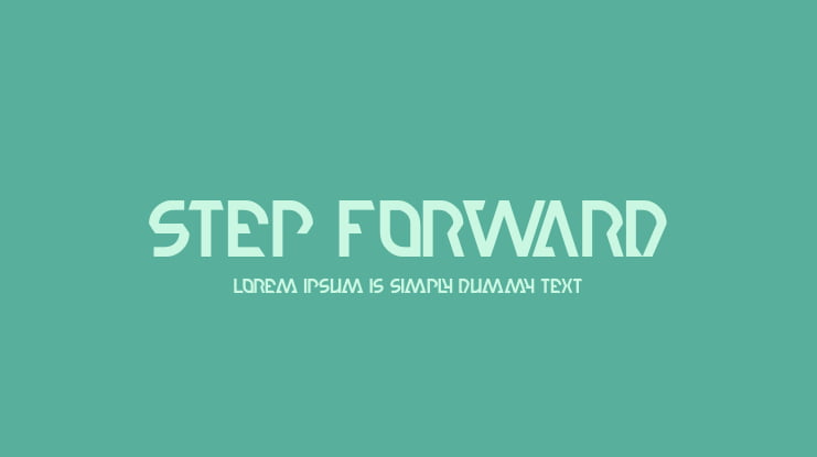 step forward Font