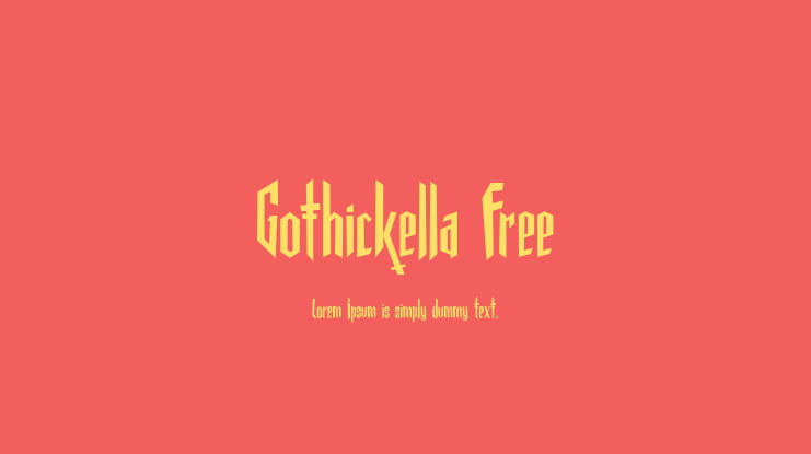 Gothickella Free Font Family