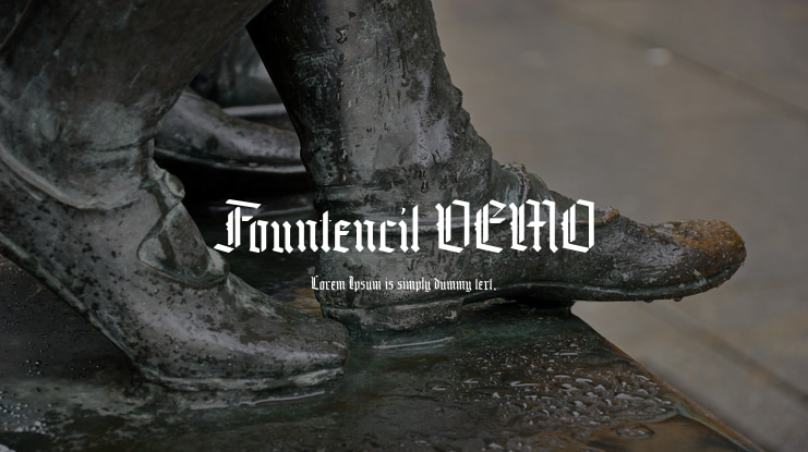 Fountencil DEMO Font
