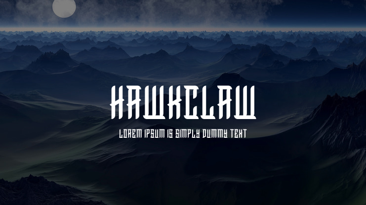 HawkClaw Font