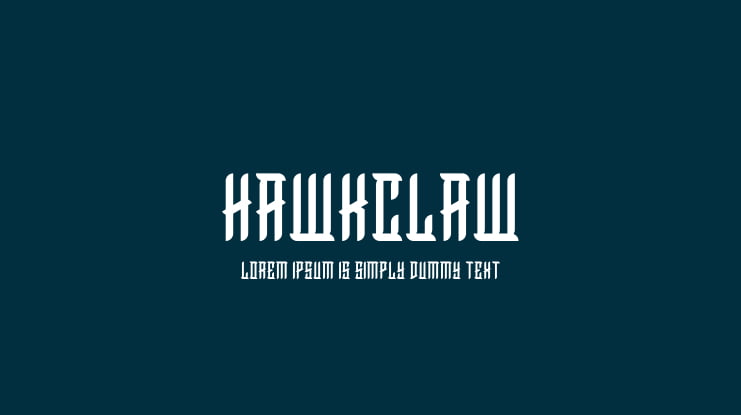 HawkClaw Font