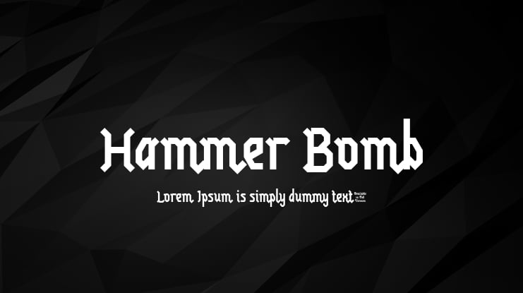 Hammer Bomb Font