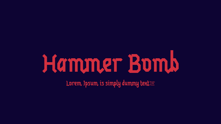 Hammer Bomb Font