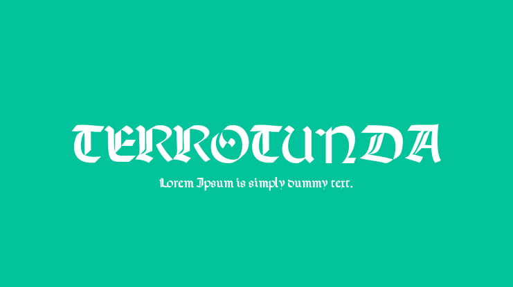 TERROTUNDA Font