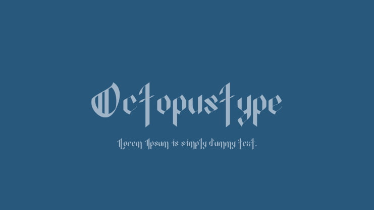 Octopustype Font