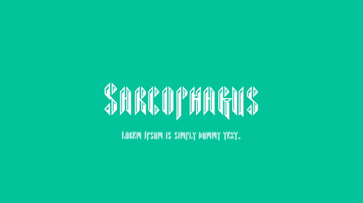 Sarcophagus Font