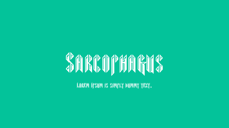 Sarcophagus Font