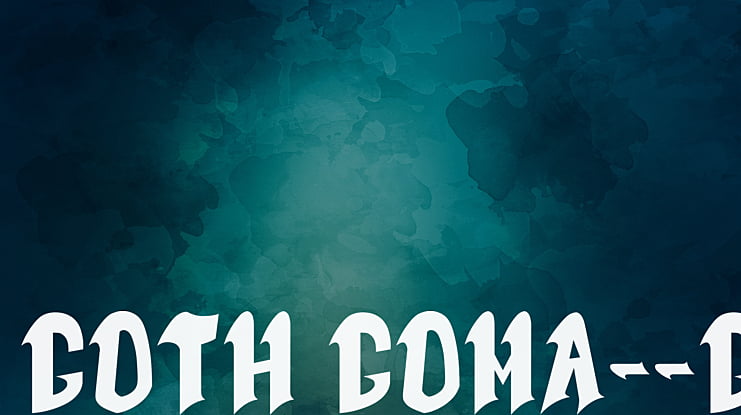 Goth Goma__G Font