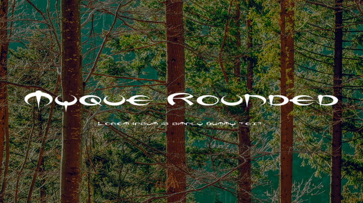 Myque Rounded Font Family