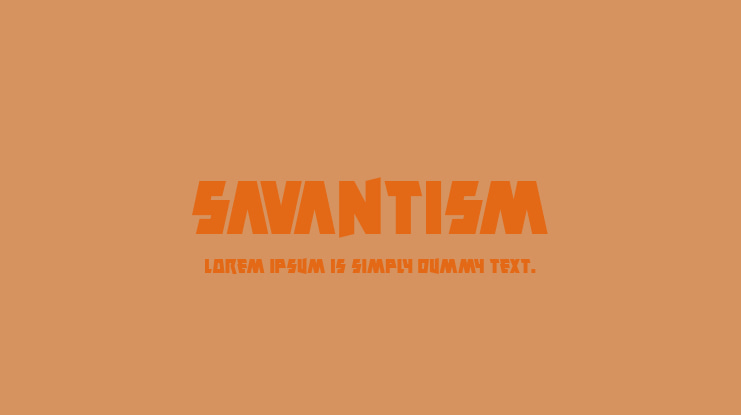 Savantism Font