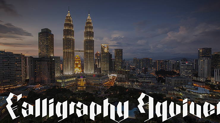 Calligraphy Aquiver Font