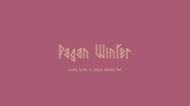 Pagan Winter Font