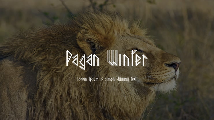 Pagan Winter Font