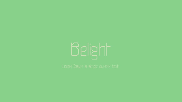 Belight Font