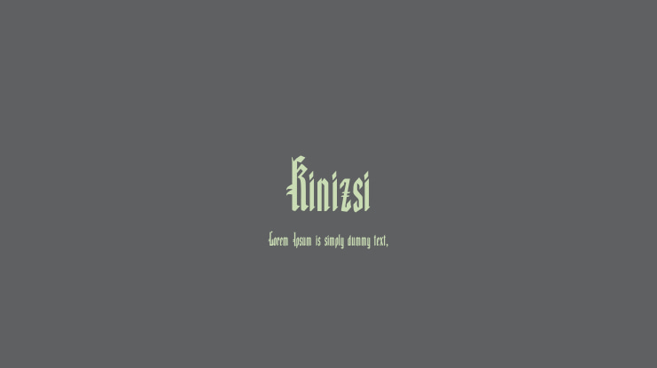 Kinizsi Font