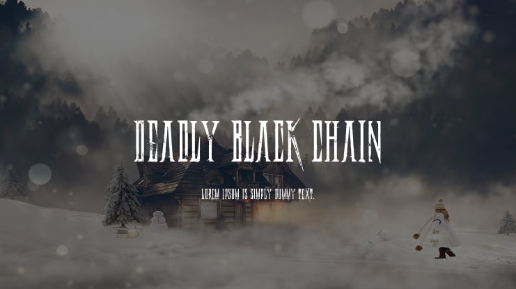 Deadly Black Chain Font Family