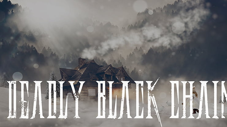 Deadly Black Chain Font Family