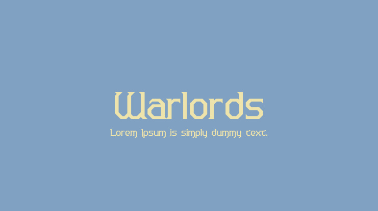 Warlords Font Family