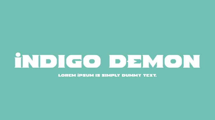 Indigo Demon Font Family