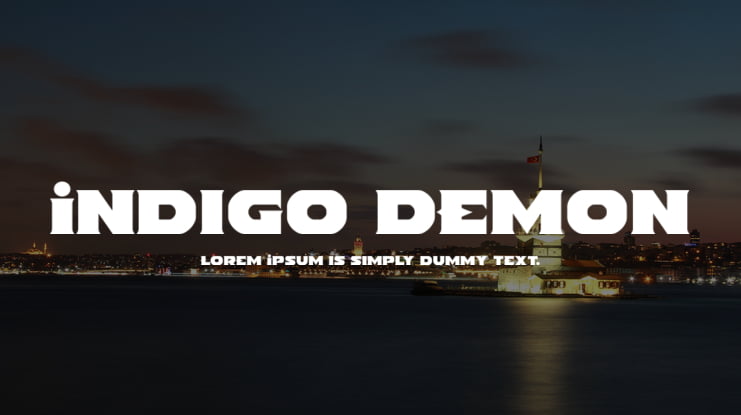 Indigo Demon Font Family
