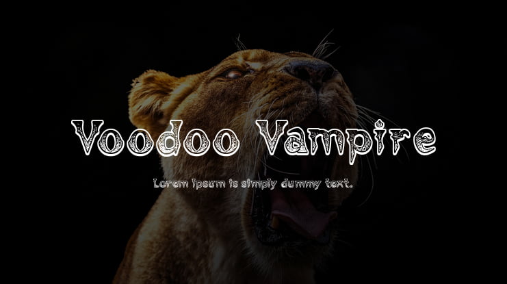 Voodoo Vampire Font