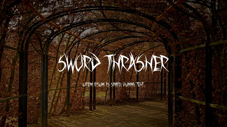 Sword Thrasher Font