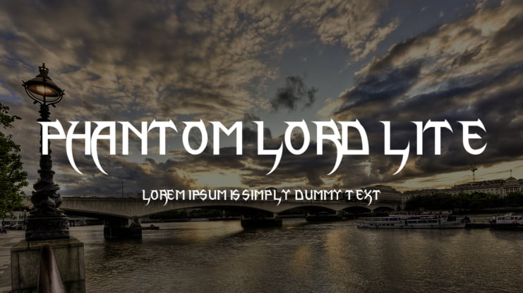 Phantom Lord Lite Font