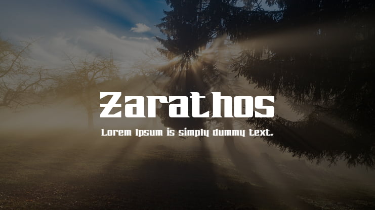Zarathos Font Family