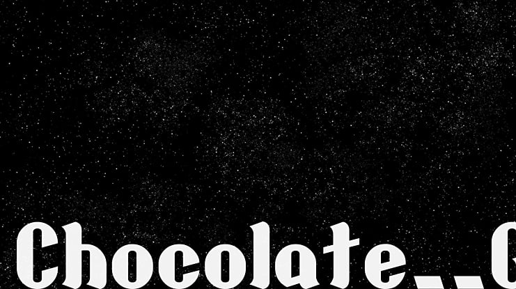 Chocolate__G Font