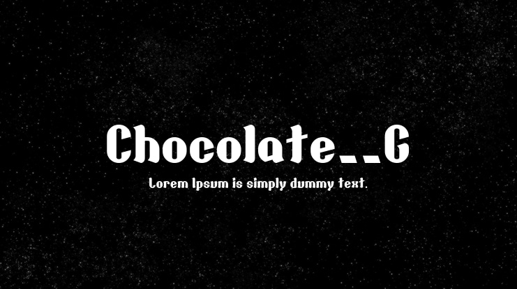 Chocolate__G Font