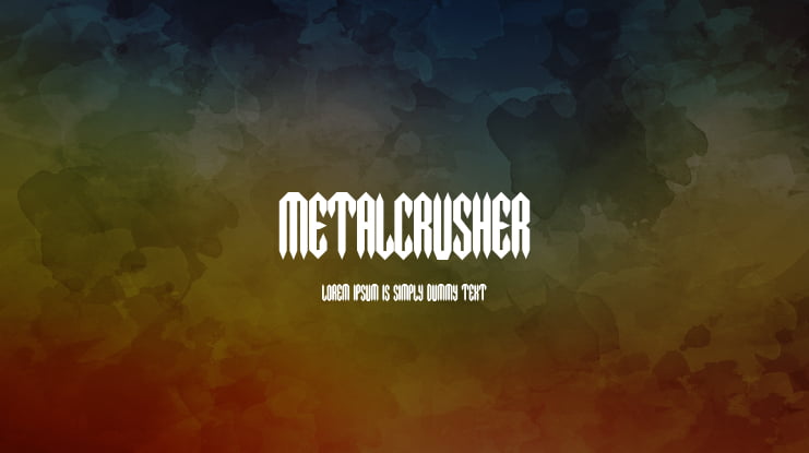 MetalCrusher Font