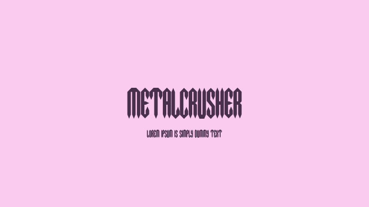 MetalCrusher Font