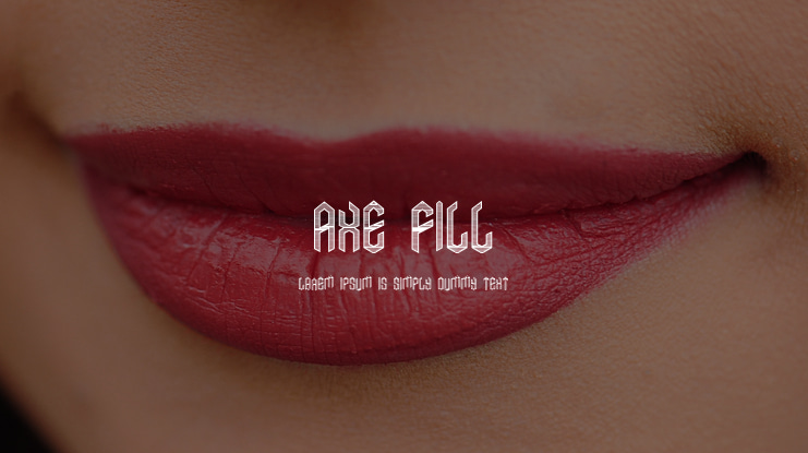 Axe Fill Font Family