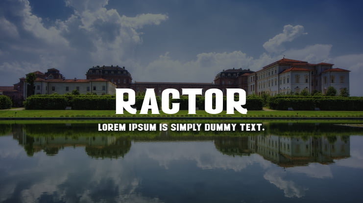 RACTOR Font