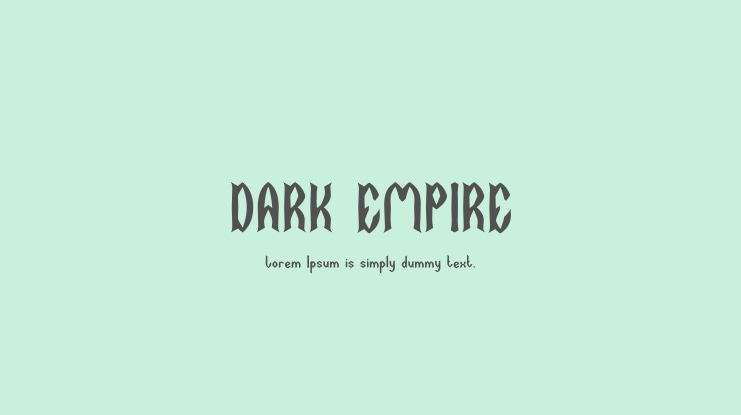 DARK EMPIRE Font