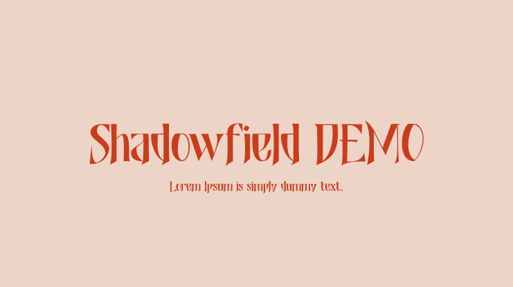 Shadowfield DEMO Font