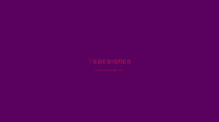 Vegesignes Font